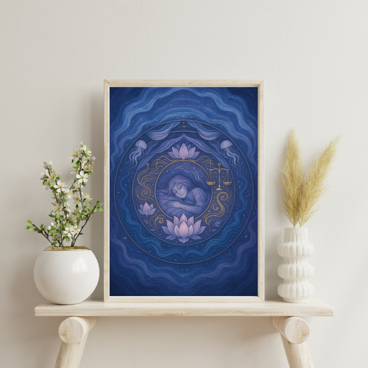 Astrological Houses Mandalas - 12th House Digital Print