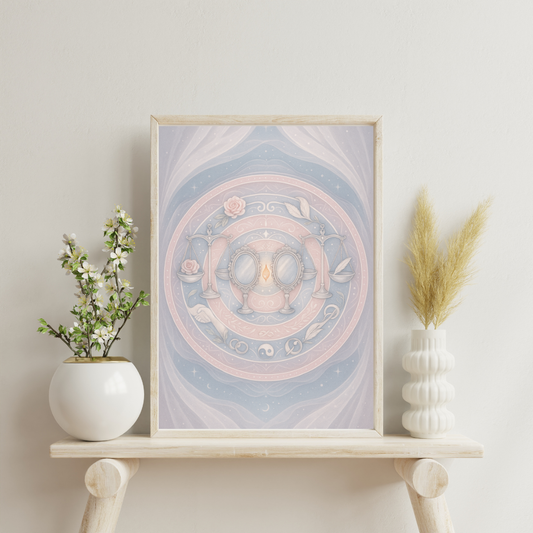 Astrological Houses Mandalas - 7th House Digital Print