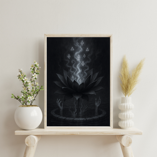 Black Alchemy - Black Lotus Eruption Digital Print