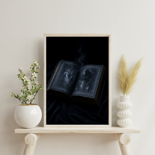 Black Alchemy - Onyx Grimoire Digital Print