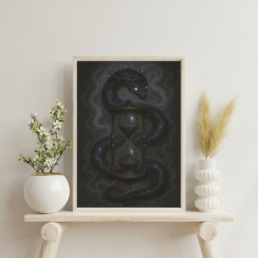 Black Alchemy - Serpent of the Void Digital Print