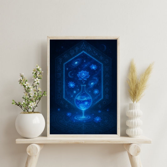 Blue Alchemy - The Aetheric Gateway Digital Print