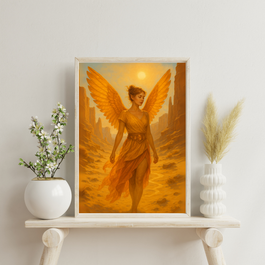 Fairies of the Hidden Realms - The Topaz Fairy of Sunspire Canyon Digital Print