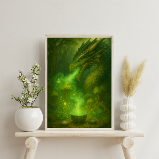 Green Alchemy - The Green Dragon’s Breath Digital Print