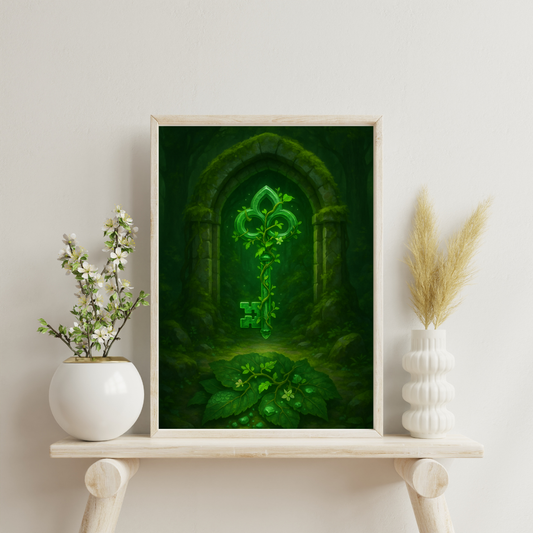 Green Alchemy - The Jade Key Digital Print