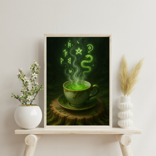 Green Alchemy - The Oracle’s Tea Digital Print