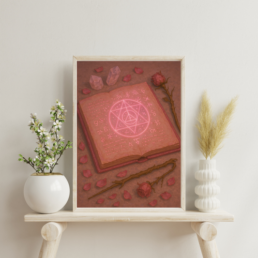Pink Alchemy - The Alchemist’s Grimoire Digital Print