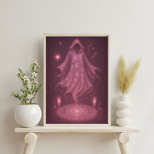 Pink Alchemy - The Etherial Transmutation Cloak Digital Print