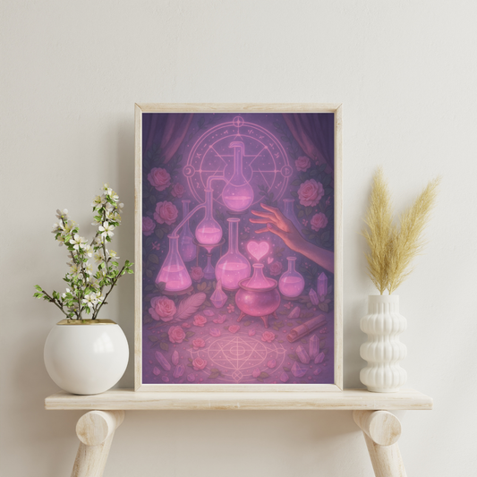 Pink Alchemy - The Heart Elixir Lab Digital Print