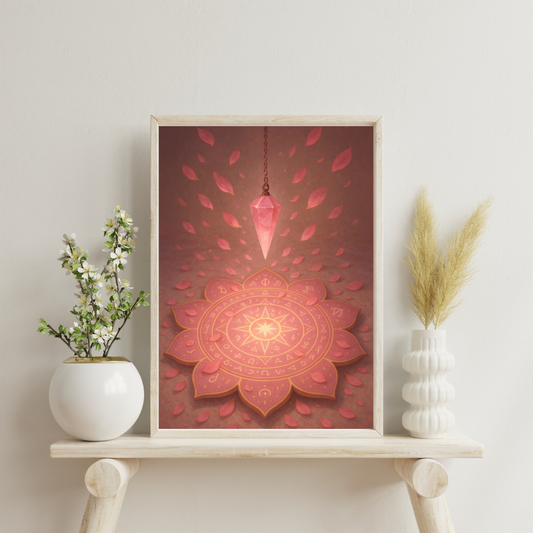 Pink Alchemy - The Petal Pendulum Digital Print