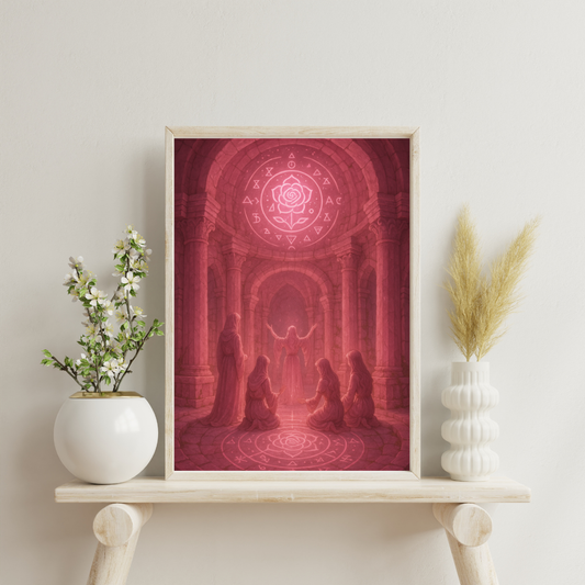 Pink Alchemy - The Soror Mystica Temple Digital Print