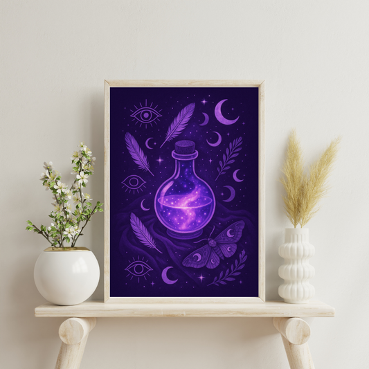 Purple Alchemy - Elixir of Dreams Digital Print