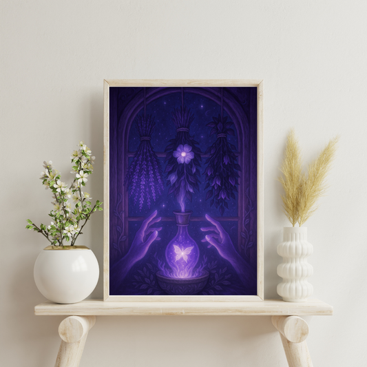 Purple Alchemy - Herbs of the Ether Digital Print