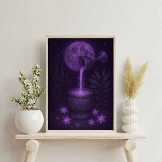 Purple Alchemy - Moon Elixir Ritual Digital Print