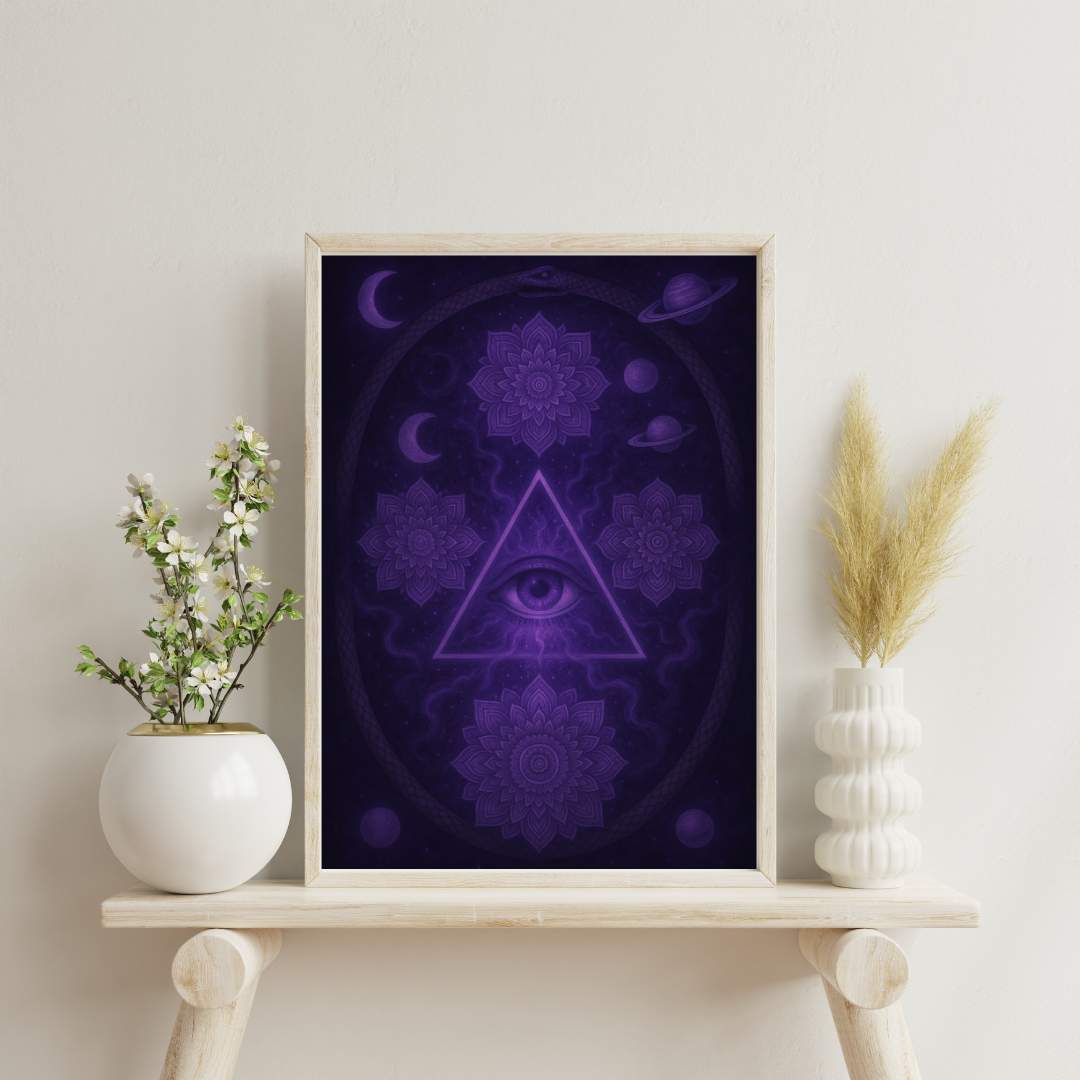 Purple Alchemy - The Philosopher’s Eye Digital Print