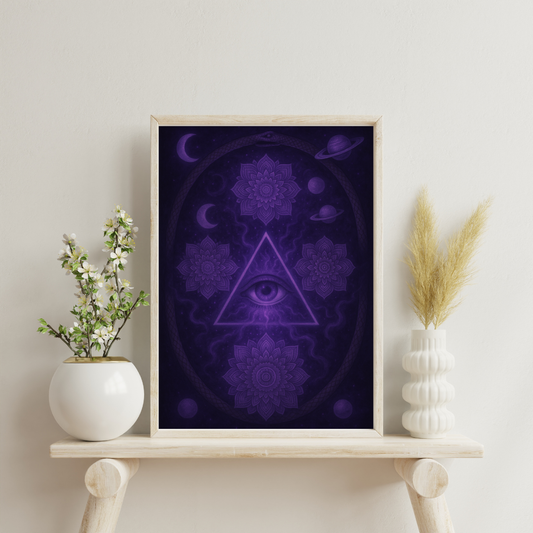 Purple Alchemy - The Philosopher’s Eye Digital Print