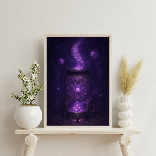 Purple Alchemy - The Starborn Furnace Digital Print