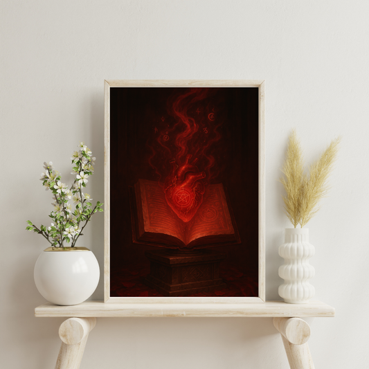 Red Alchemy - The Crimson Manuscript Digital Print