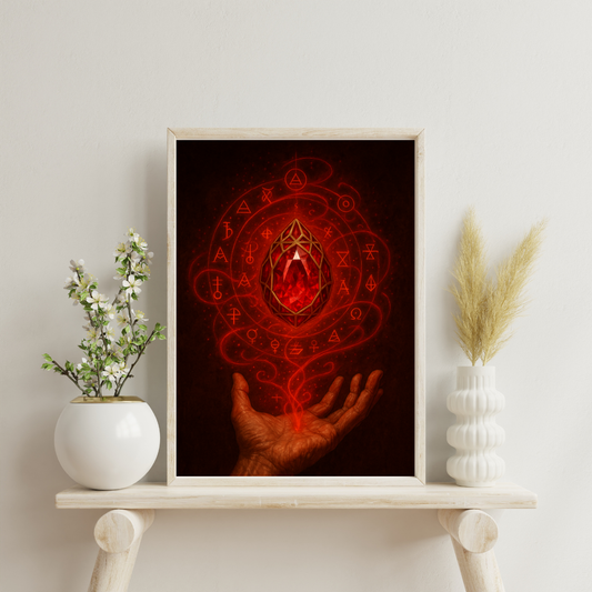 Red Alchemy - The Philosopher’s Ruby Digital Print