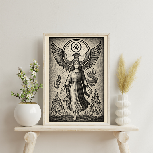 Sigils of She Who Knows - The Flame-Walker Digital Print