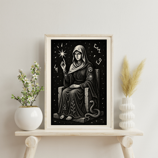 Sigils of She Who Knows - The Silent Sibyl Digital Print