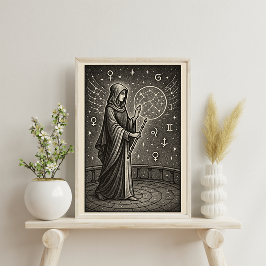 Sigils of She Who Knows - The Star-Born Seeress Digital Print