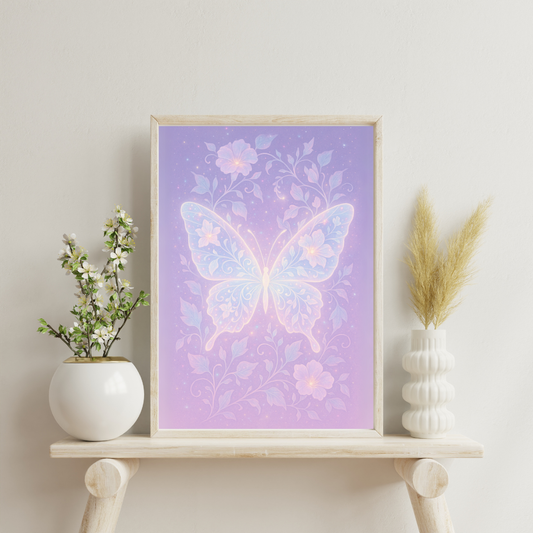 The Stardust Animals - Butterfly Digital Print