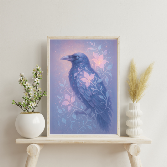 The Stardust Animals - Crow Digital Print