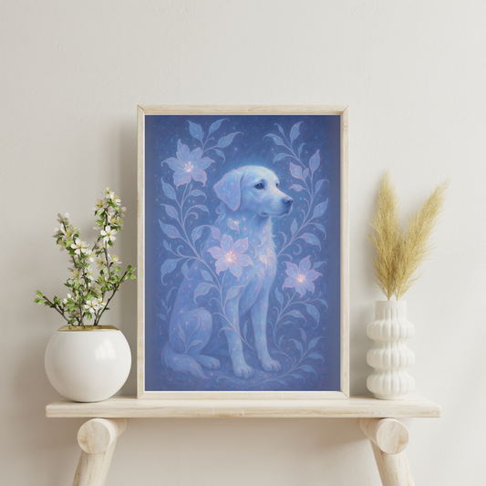 The Stardust Animals - Dog Digital Print