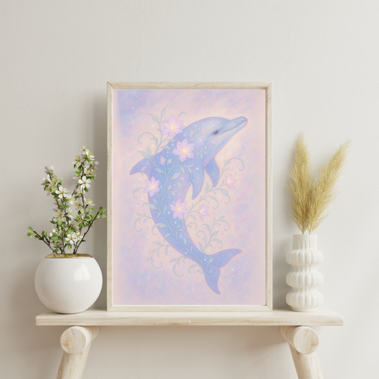 The Stardust Animals - Dolphin Digital Print