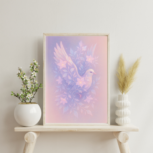 The Stardust Animals - Dove Digital Print