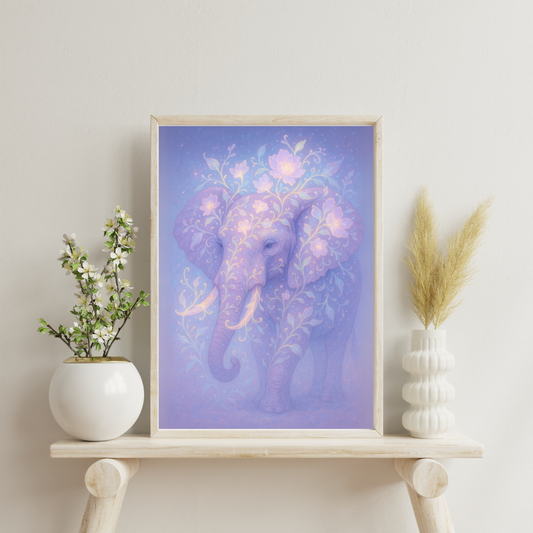 The Stardust Animals - Elephant Digital Print