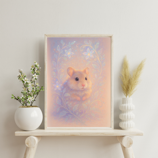 The Stardust Animals - Hamster Digital Print