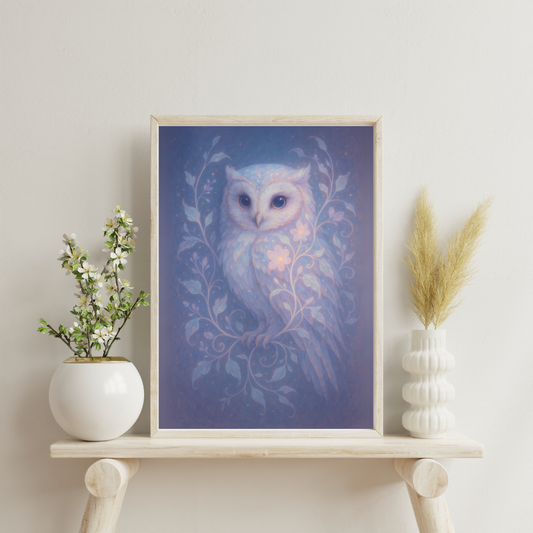 The Stardust Animals - Owl Digital Print