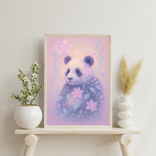 The Stardust Animals - Panda Digital Print