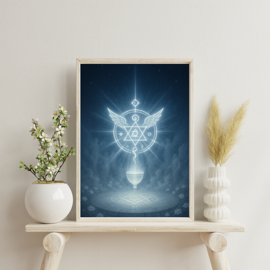 White Alchemy - Ascension Sigil Digital Print