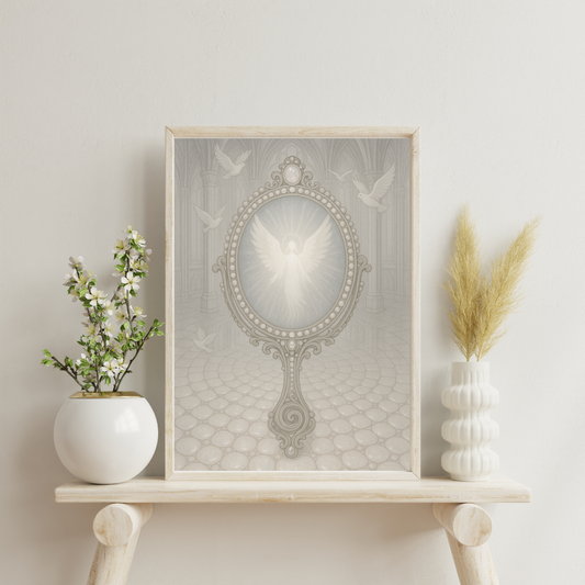 White Alchemy - The Albedo Mirror Digital Print