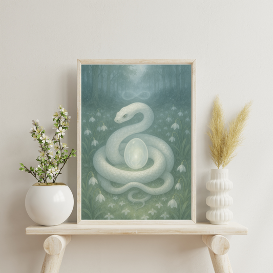 White Alchemy - The Albino Serpent Digital Print
