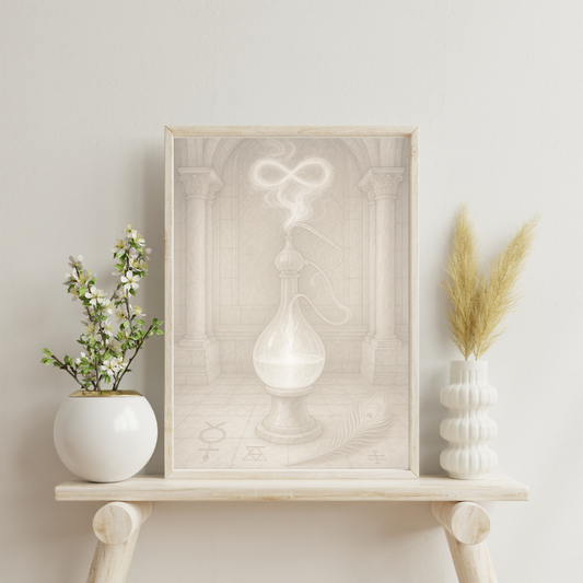 White Alchemy - The Luminous Alembic Digital Print