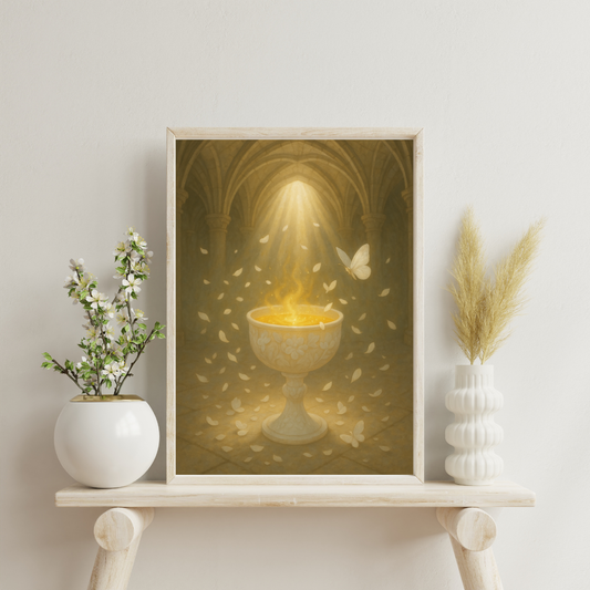 White Alchemy - Vessel of Purity Digital Print