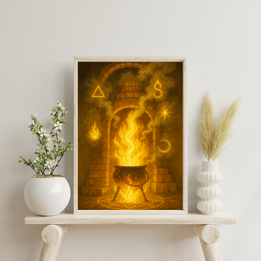 Yellow Alchemy - The Solar Furnace Digital Print