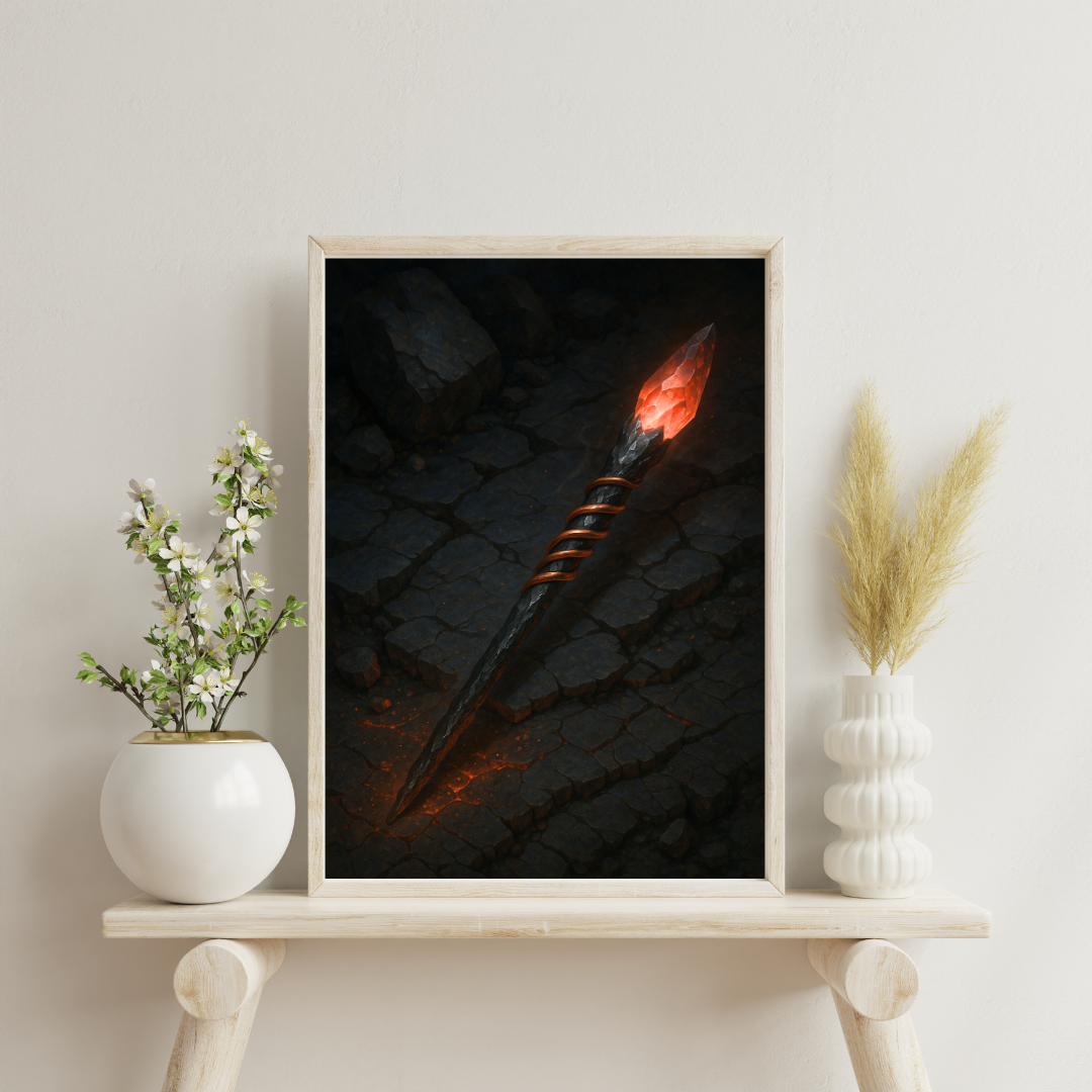 Zodiac Alchemy Wands - Aries Digital Print