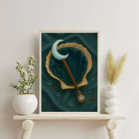 Zodiac Alchemy Wands - Cancer Digital Print
