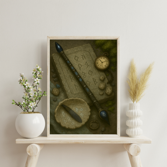 Zodiac Alchemy Wands - Capricorn Digital Print