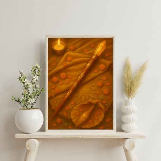 Zodiac Alchemy Wands - Leo Digital Print
