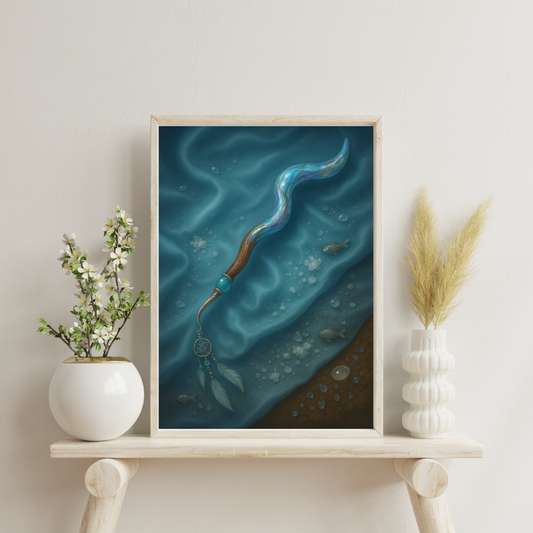 Zodiac Alchemy Wands - Pisces Digital Print