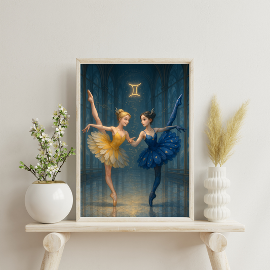 Zodiac Ballerinas - Gemini Digital Print