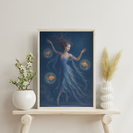 Zodiac Ballerinas - Pisces Digital Print