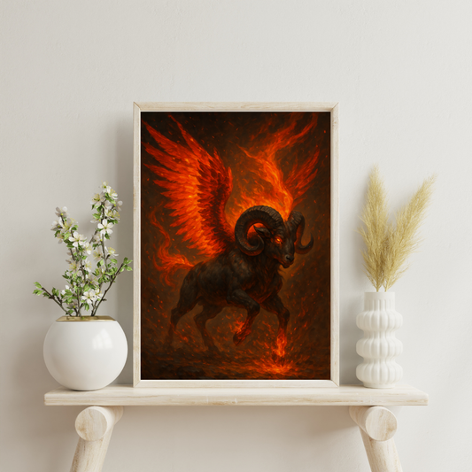 Zodiac Beasts - Aries Digital Print