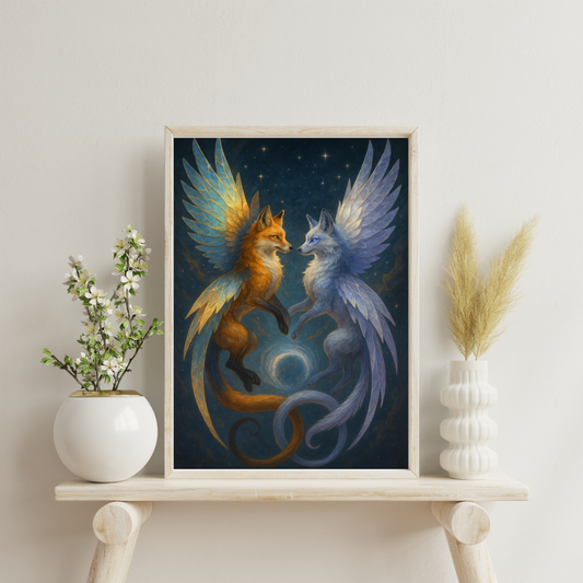 Zodiac Beasts - Gemini Digital Print